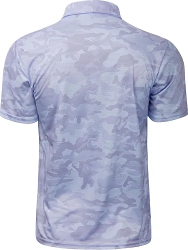 Miniatura 145 de TAPULCO Camisetas tipo polo de secado rápido para hombre, diseño de camuflaje, atléticas, ligeras, transpirables, casuales, para golf