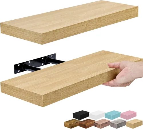 Miniatura 43 de Sorbus Estantes flotantes para pared, estante flotante de 16 pulgadas para cocina, dormitorio, sala de estar, baño, hogar y decoración de pared