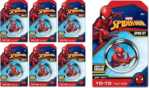 Miniatura 7 de JA-RU Marvel Avengers Toys YoYo Toy (2 unidades Spiderman) Juguete para ansiedad de superhéroes Spiderman y Hulk para niños, Yoyo para Spiderman Yoyo
