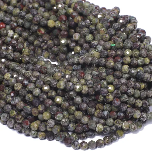 Miniatura 79 de 180 piezas 2mm Cuentas de piedras preciosas de turquesa africana natural facetada redonda suelta para hacer joyas