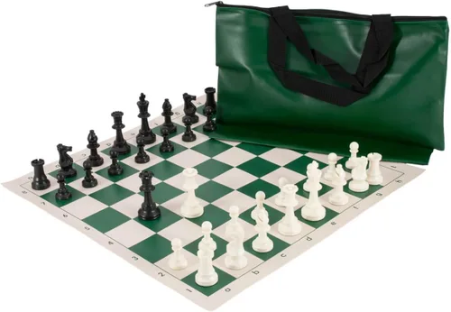 Miniatura 6 de US Chess Federation Combinación de juego de ajedrez superior - Plástico sólido