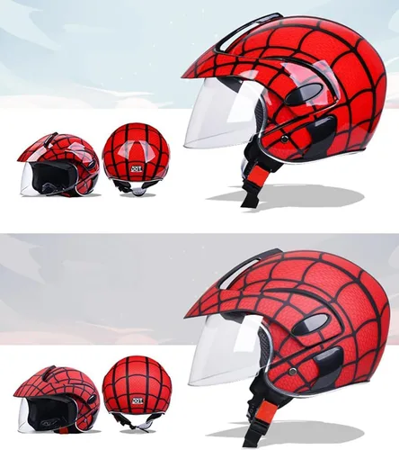 Miniatura 2 de Vespa Casco para niños de 2 a 14 años de edad, casco eléctrico para motocicleta, casco fresco para niños, aprobado por DOT, casco de Kart ATV