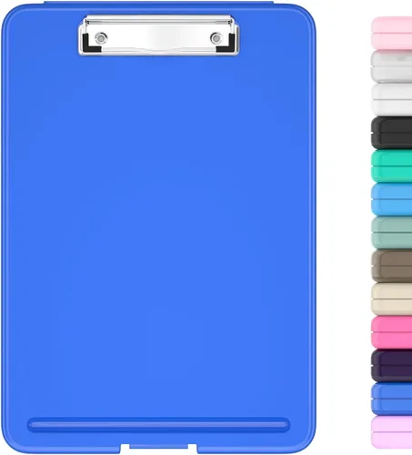 Miniatura 9 de Hongri Portapapeles con almacenamiento, 8.5 x 11 pulgadas, clip de enfermería, plegable para enfermeras, abogados, estudiantes, aula, oficina