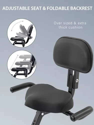 Miniatura 5 de Merax Bicicleta de entrenamiento para el hogar: bicicleta estática reclinada 4 en 1 y posiciones verticales de bicicleta de ciclismo para Azul real