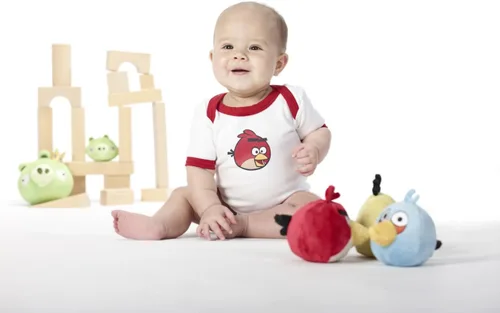 Miniatura 2 de SwaddleDesigns Body unisex para bebés recién nacidos de 3 pulgadas Angry Birds