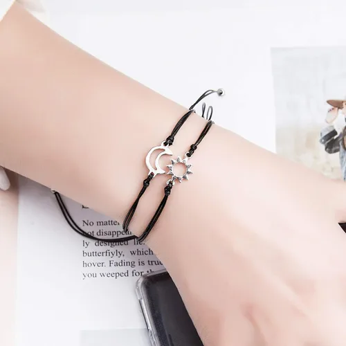 Miniatura 5 de morniface Pinky Pomise - Pulseras a juego a distancia, brújula de elefante, pulsera infinito para mejores amigos, pareja, familia, mujeres y hombres
