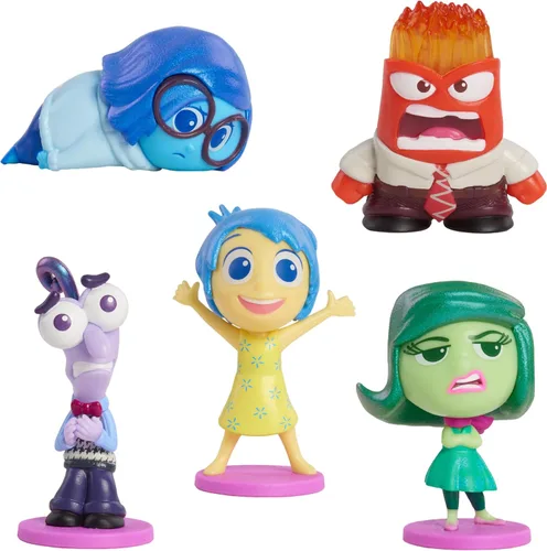 Miniatura 4 de Disney y Pixar Inside Out 2 Set de Figuras "All the Feels", Rellenos de Calceta para Vacaciones, Regalos, Presentes, Juguetes para Niños de 3 años