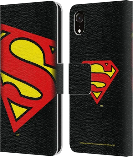Miniatura 125 de Head Case Designs Funda de piel con licencia oficial de Superman DC Comics con logotipos negros y rojos compatible con Apple iPhone 11