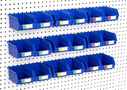 Miniatura 20 de Papeleras de Pegboard – tamaños 3.5", 5", o 7" Negro