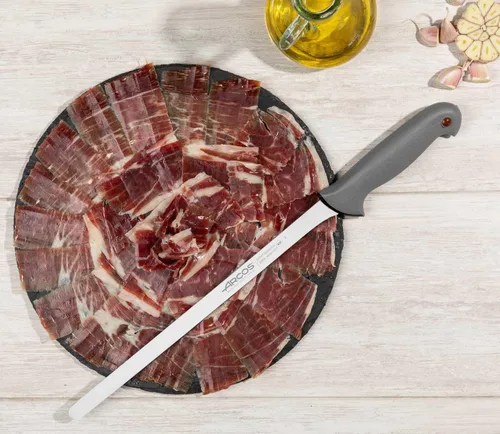 Miniatura 5 de ARCOS Cuchillo para rebanar/cuchillo jamón de acero inoxidable nitrum de 12 pulgadas y hoja de 11.811 in. Mango ergonómico POM de polioximetileno.