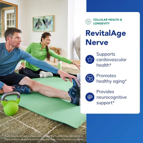 Miniatura 3 de Pure Encapsulations Revita-Age Nerve Suplemento hipoalergénico para un mejor apoyo cardiovascular, metabólico y neurocognitivo* 120 cápsulas