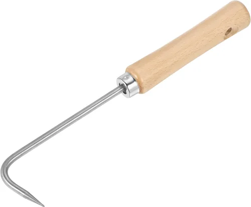 Miniatura 3 de MECCANIXITY Herramienta de desmalezadora manual, herramientas de deshierbe de jardín multiuso con mango de madera, cabeza de acero revestido