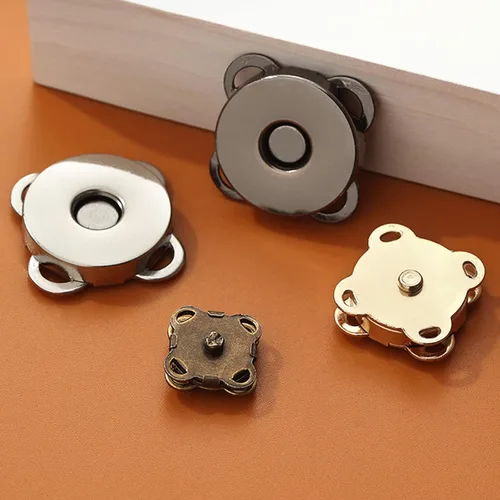Miniatura 4 de WAFJMAF - 10 juegos de cierres magnéticos para bolsas, botones a presión, monedero ideal para cierre, bolso, ropa, costura, manualidades, no Negro