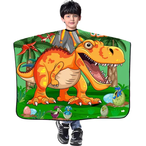 Miniatura 9 de DOKKIA KIDS Capa de peluquero para niños corte de pelo, niños, niños pequeños, niños y niñas, peluquería, estilo de salón, paño de tela, delantal