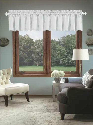 Miniatura 26 de Cortinas de cocina negras Ladity - 2 paneles de cortinas cortas opacas, 36 pulgadas, privacidad, niveles de café, cortinas de granja para ventana