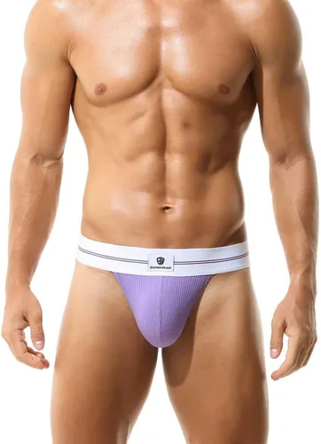 Miniatura 2 de BANGWEAR Tanga retro breve algodón calzoncillos 2.0 in banda elástica ropa