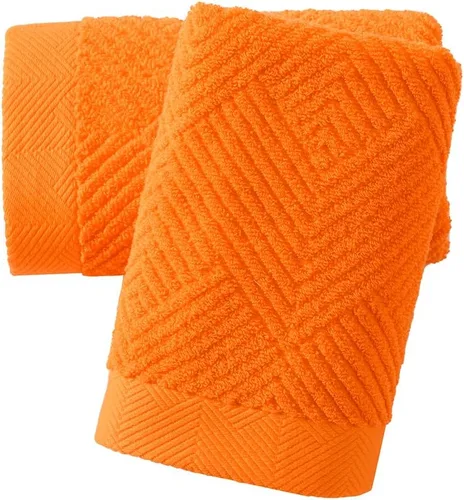 Miniatura 13 de sense gnosis Toalla de mano a rayas de espiga gris de primera calidad, 100% algodón, ultra suave, altamente absorbente, juego de 2 toallas de mano