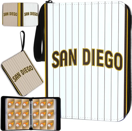Miniatura 19 de Carpeta de tarjetas de béisbol con mangas, 900 bolsillos, color blanco, Nueva York, 3 anillos, para tarjetas coleccionables, regalo NY-Blanco
