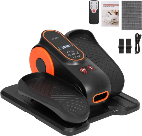 Máquina elíptica de ejercicios, máquina elíptica debajo del escritorio, entrenador elíptico, ejercitador de articulaciones de piernas mientras está