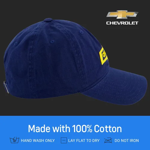Miniatura 6 de Concept One Chevrolet Dad - Gorra de béisbol ajustable de algodón con logotipo y ala curvada