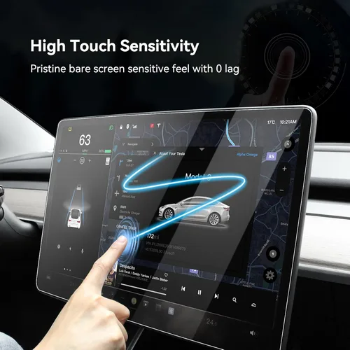 Miniatura 4 de Protector de pantalla para Tesla Model 3/Y, accesorios de 15 pulgadas, protector de pantalla táctil brillante para el modelo Y (2025 ~ 2020)