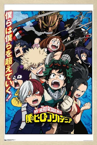 Miniatura 6 de My Hero Academia - Póster de pared Key Art 2, 22.37 x 34.00 pulgadas, paquete de póster y montaje