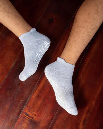 Miniatura 5 de RATIVE - Calcetines antideslizantes para yoga, pilates y hospitales, para adultos, hombres y mujeres