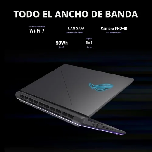 Miniatura 9 de ASUS ROG Strix G16 (2025) portátil para juegos, pantalla FHD+ de 16” 16:10 165Hz/3ms, unidad de procesamiento de gráficos GeForce RTX™ 5060