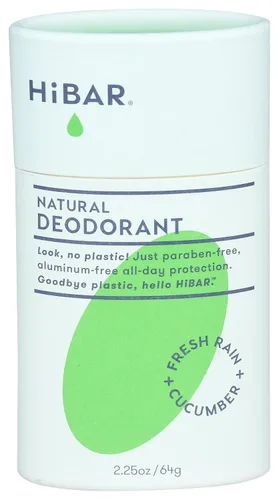 Miniatura 6 de HiBAR - Desodorante sin plástico de bergamota y cedro - Desodorante natural - Protección durante todo el día - Con cera de semillas de girasol