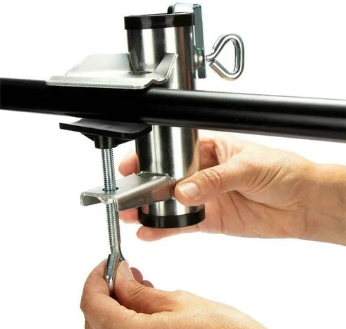 Miniatura 2 de Soporte de abrazadera para paraguas de alta resistencia, clip para silla de patio, 2 piezas