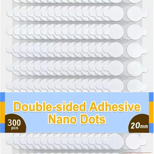300 puntos adhesivos de doble cara, puntos transparentes de pegamento, masilla de montaje extraíble, masilla para póster, puntos adhesivos para