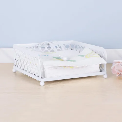 Miniatura 12 de Dispensador de servilleteros de forma cuadrada estilo árbol de coco, Palmtree para uso en interiores y exteriores con brazo pesado