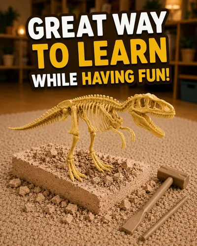 Miniatura 5 de Science4you T Rex - Kit de excavación de fósiles para niños, dinosaurios T Rex, excavar y ensamblar 10 piezas, kit de excavación para niños +