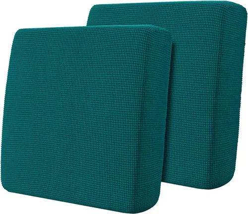 Miniatura 24 de Hokway Fundas de cojín elásticas para sofá Fundas de cojín para sofá Fundas de cojín de asiento de sofá Funda protectora de cojín(Chocolate, Mediano)