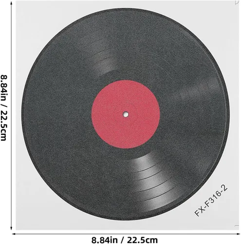 Miniatura 2 de NOLITOY 16 discos de vinilo para decoración de pared: discos falsos de 9.63 pulgadas de grosor para estética de pared, decoración de sala de música