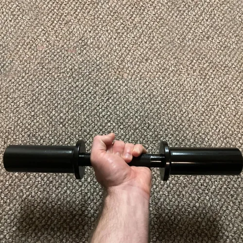 Miniatura 6 de Pair of 16" Olympic Dumbbell Handles – Loadable Dumbbell Bars for 2" Olympic Weight Plates (150LBS Weight Capacity), Ideal for Home Gym Strength