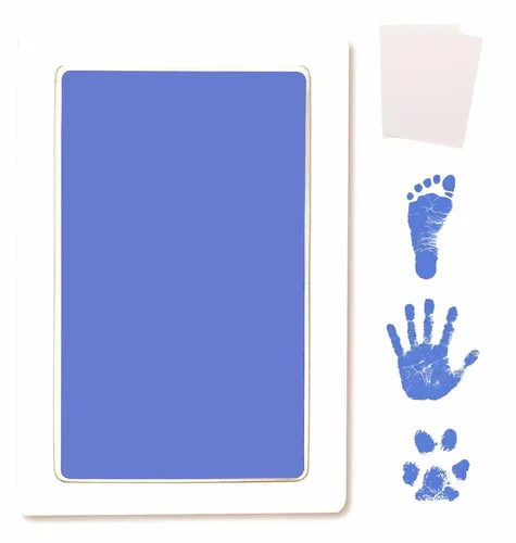 Miniatura 10 de Kit de almohadillas de tinta sin tinta de toque limpio grande para huellas de bebé, huellas de manos y huellas de patas de mascotas - Sin engorros