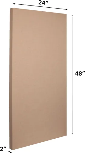 Miniatura 3 de Panel acústico ATS de borde endurecido 24x48x2, clasificación contra incendios, TanColor Beige Bronceado