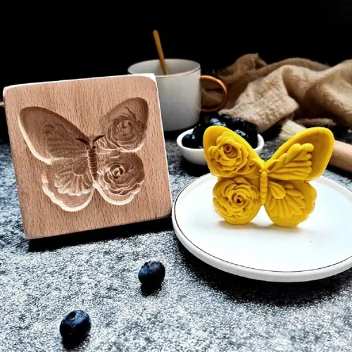 Miniatura 9 de Sello para galletas de búho 2 de madera - Molde tallado y prensa para pan de jengibre y galletas DIY (owl 2)