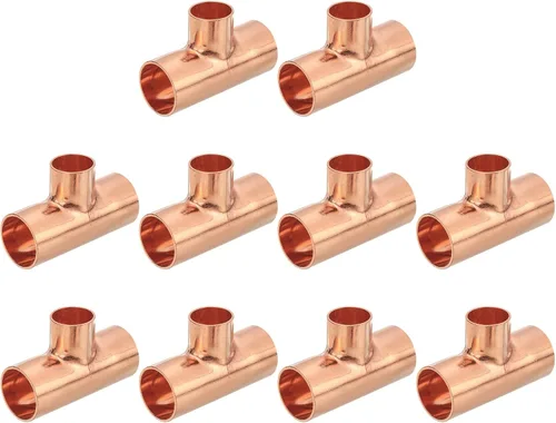 Miniatura 5 de uxcell Conector de montaje de tubería de presión de cobre de 5/8 pulgadas x 1/4 pulgadas X 5/8 pulgadas x 5/8 pulgadas para suministro de plomería