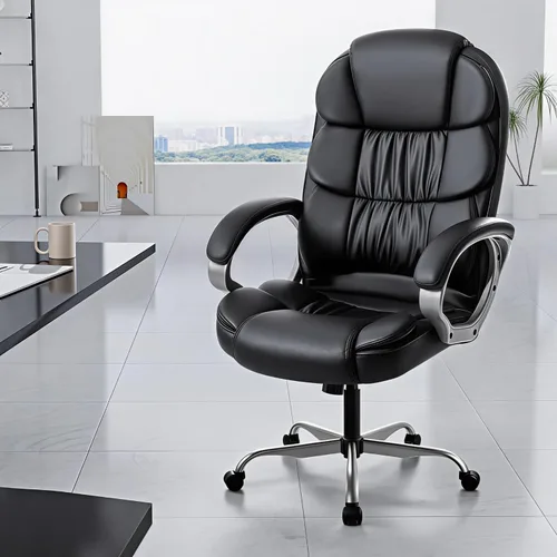 Miniatura 7 de VICTONE Silla de oficina grande y alta, silla de escritorio ergonómica, respaldo alto, silla ejecutiva para computadora, silla giratoria ajustable