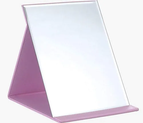 Miniatura 10 de Zcooooool Espejo Grande Portátil Super HD - Espejo Plegable de Múltiples Ángulos de Soporte Manos Libres/De Mano/Mesa 6.9x4.9 Pulgadas Blanco