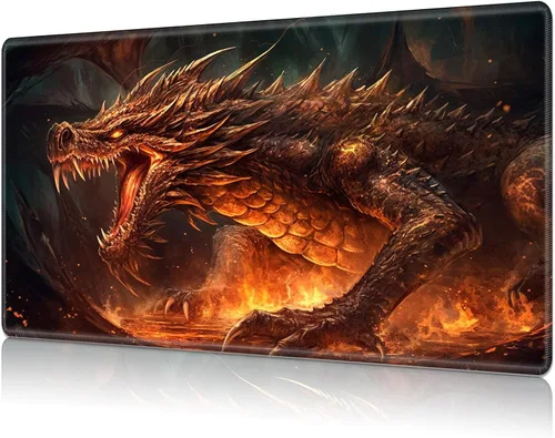 Miniatura 39 de Tapete de juego para MTG Card Playmat con zona, tapete de juego para MTG TCG de 24 x 14 pulgadas, tapete de juego antideslizante para tablero