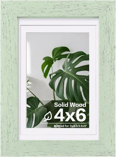 Miniatura 57 de Egofine - Portarretratos de 4 x 6 pulgadas, de madera maciza con plexiglás, para fotos de 3.5 x 5 con paspartú o de 4 x 6 sin paspartú, para colocar