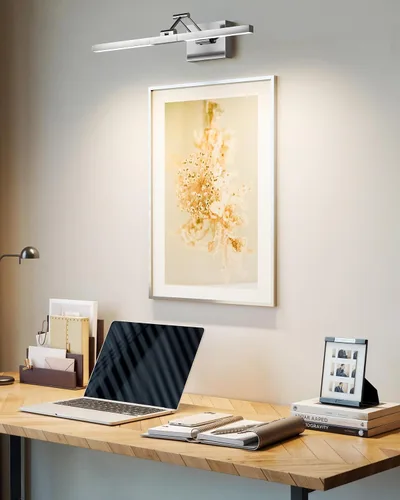 Miniatura 8 de VONLUCE Luz LED de Tocador de Baño de 24", Luces LED Modernas de Tocador 3CCT con Cabezal Giratorio de 360° y Brazo Oscilante, Lámpara de Baño