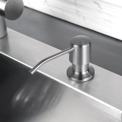 Miniatura 7 de Styever Dispensador de Jabón para Fregadero de Cocina con Bomba - Botella de 16 oz Integrada en Encimera Dispensador de Jabón para Platos con Acero