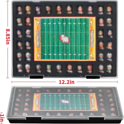 Miniatura 5 de Xuerdon Caja Coleccionista de Juguetes Compatible con Teenymates para Minifiguras de las Series Party Animal de Fútbol Americano, Béisbol