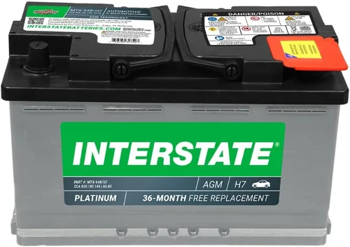 Miniatura 12 de Interstate Batteries Batería automotriz de 12 V, 50 Ah (tamaño del grupo H4) 570CCA SLI AGM, batería de repuesto para automóviles, SUV, sedanes