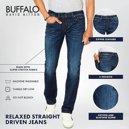 Miniatura 6 de Buffalo David Bitton Jeans Straight Six para hombre