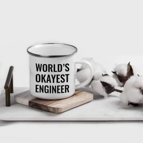 Miniatura 2 de Andaz Press Taza de café de acero inoxidable de 11 onzas, regalo de broma para café, diseño del ingeniero más bueno del mundo, paquete de 1, taza
